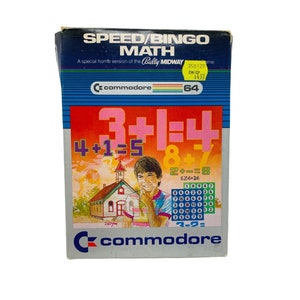 スピードビンゴ数学コモドール64コンピュータカートリッジゲーム未テスト