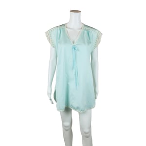 Vintage Sky Blue Nightgown Gilead Lingerie Nightie | B 38&quot;