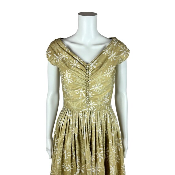 Vintage 1950s Dress Women's XXS Atomic Starbursts… - image 3