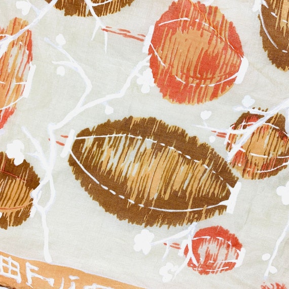 Vintage Kati Chinese Lanterns Novelty Print Scarf… - image 4