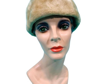 Vintage 1950s Faux Fur Beret Peck & Peck Round Hat - Etsy display picture 3