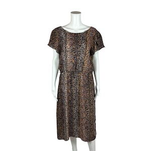 Vintage Brown and Black Tribal Animal Print Sheath Dress Women s Size 10 Medium Etsy