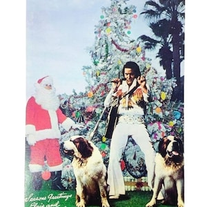 Vintage Elvis Presley Postales navideñas Tarjetas de felicitación de temporadas sin usar / Se venden por separado