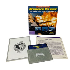 Strike Fleet Electronic Arts Commodore Floppy Disk 64/128 Computer Game UNTESTED