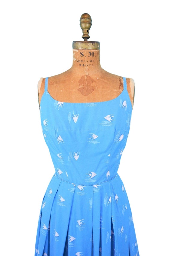 Vintage 50s Hawaiian Dress Womens XS Novelty Bord… - image 3