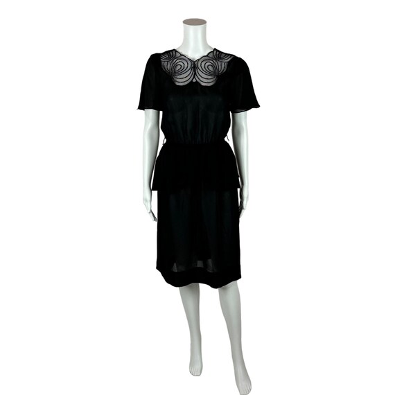 sachin and babi light blue dress Adrianna Papell Floral Embroidered Flounce Hem Dress main image 0