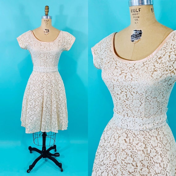 1950s lace dress