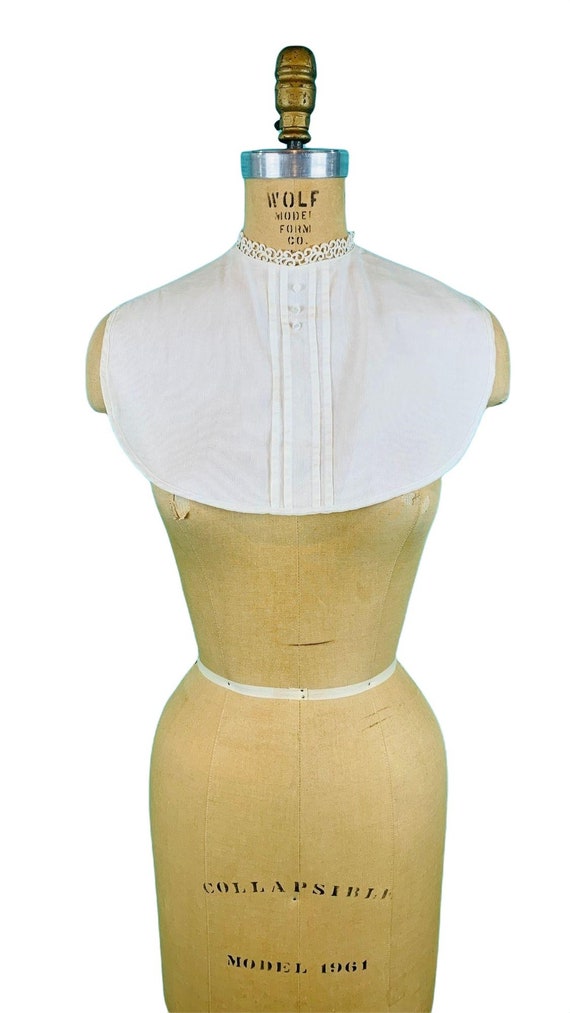 Vintage 1940s White Collar Detachable Egyptian Bib - image 2