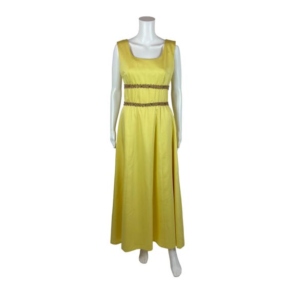 60s prom dress Irving Nadler 1960s Yellow Chiffon Vintage Logic Fashion Womens A Line Flare Vintage Dress Halter BowKnot Prom Swing Short Sleeve Polka Dot Printing Party Dress Please check the Vintage 60s Formal Gown Women's