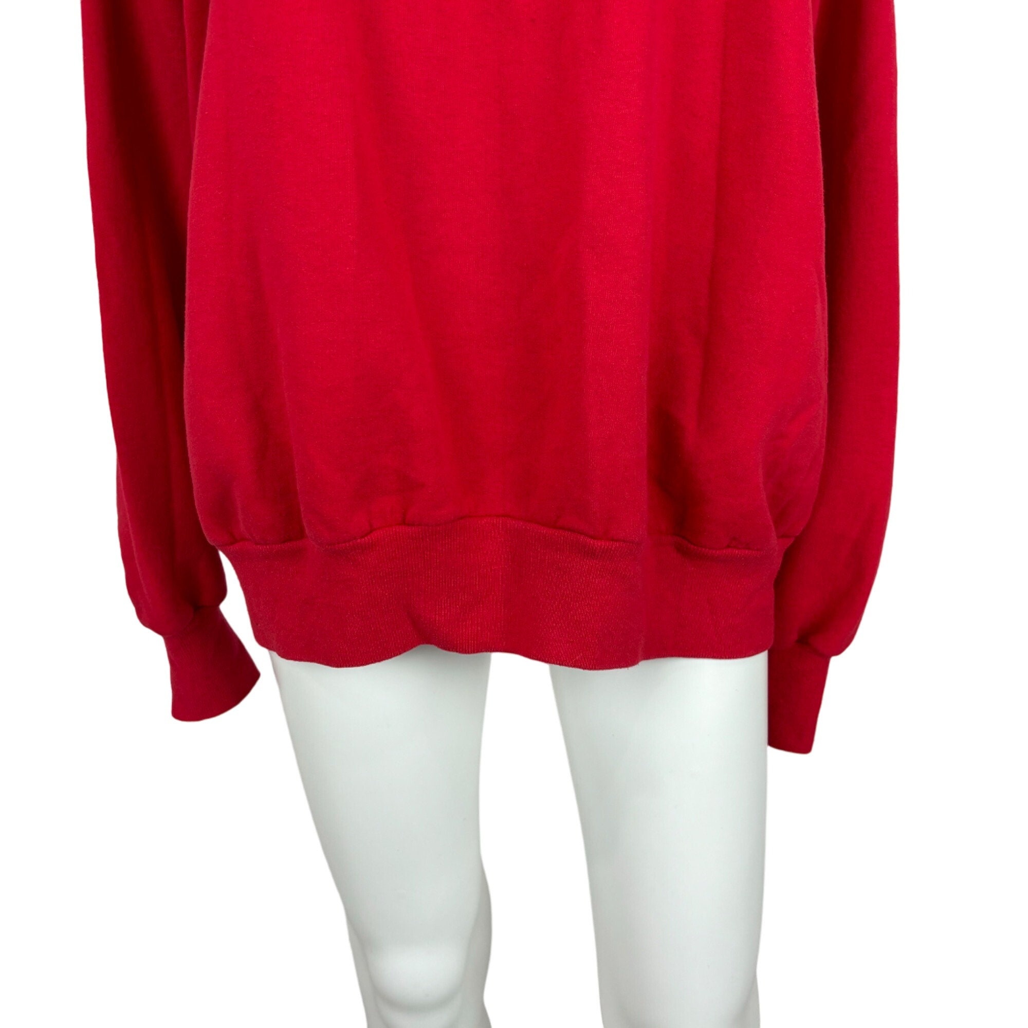 Vintage Y2K Bug Sweatshirt Women's Extra Large Millennium 00's Red
