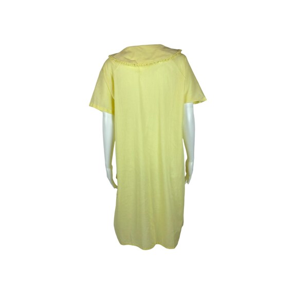 Vintage 70s Housedress Women's Large Embroidered … - image 9