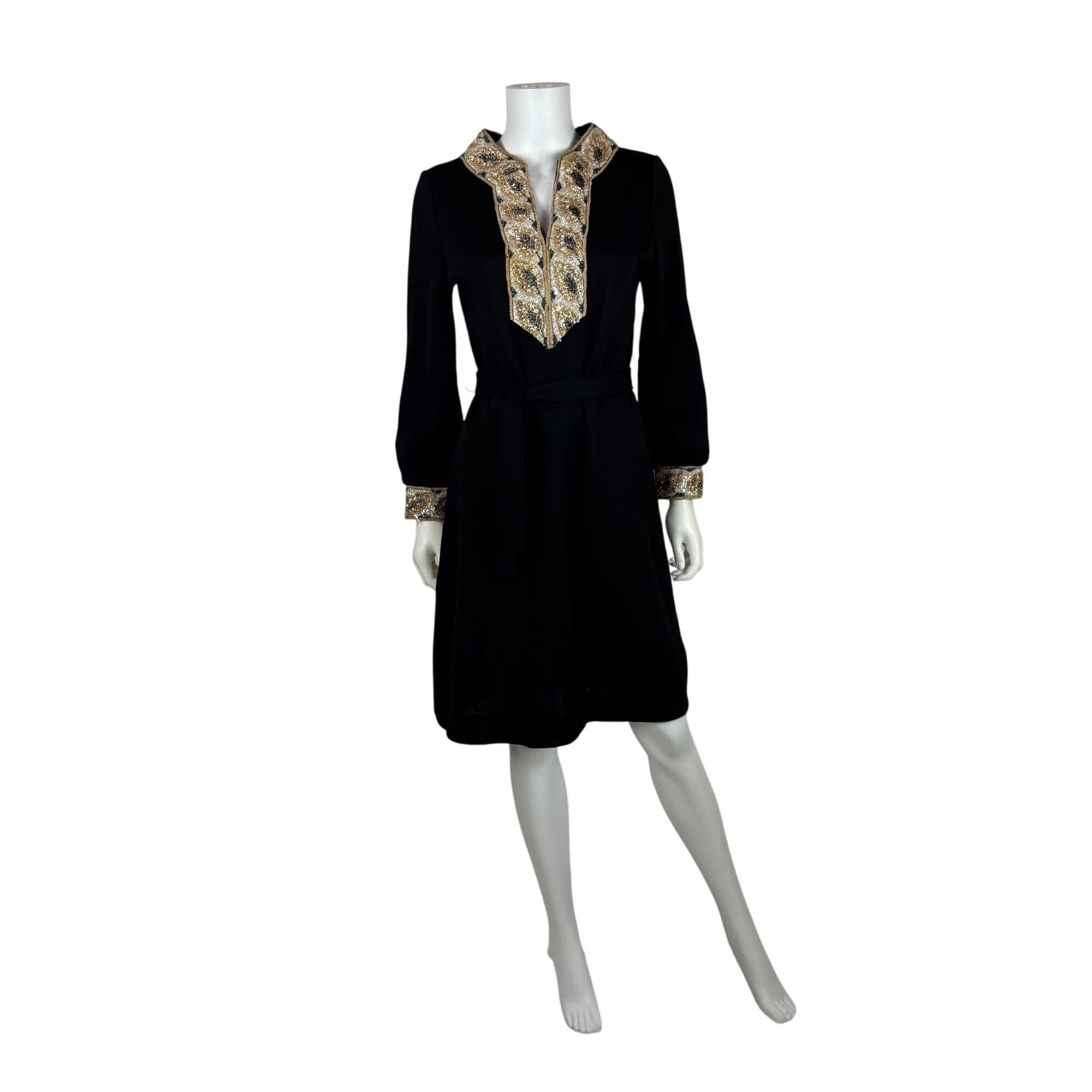 Mini Cocktail Dress Black Gold - Etsy