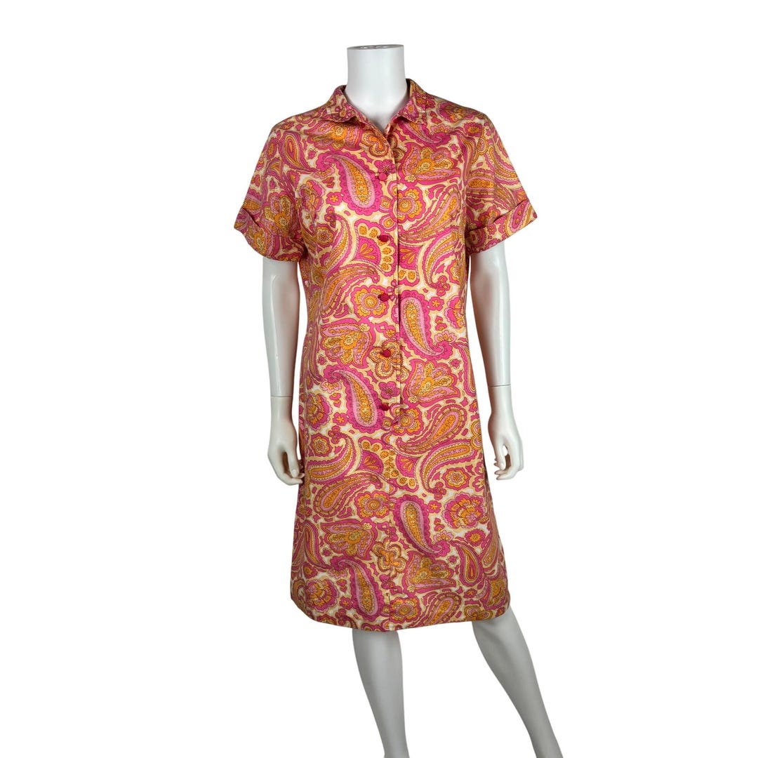 knee length dresses for ladies Paisley Print Maxi Dress main image 1