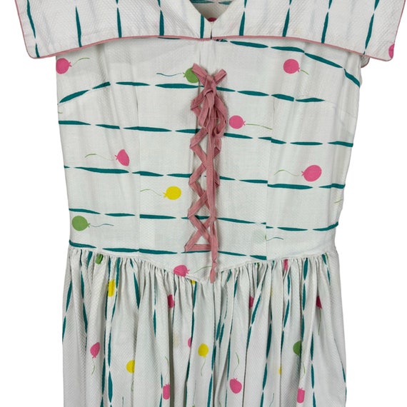 Vintage 1950s Novelty Dress Women's XXS Merry Go … - image 5