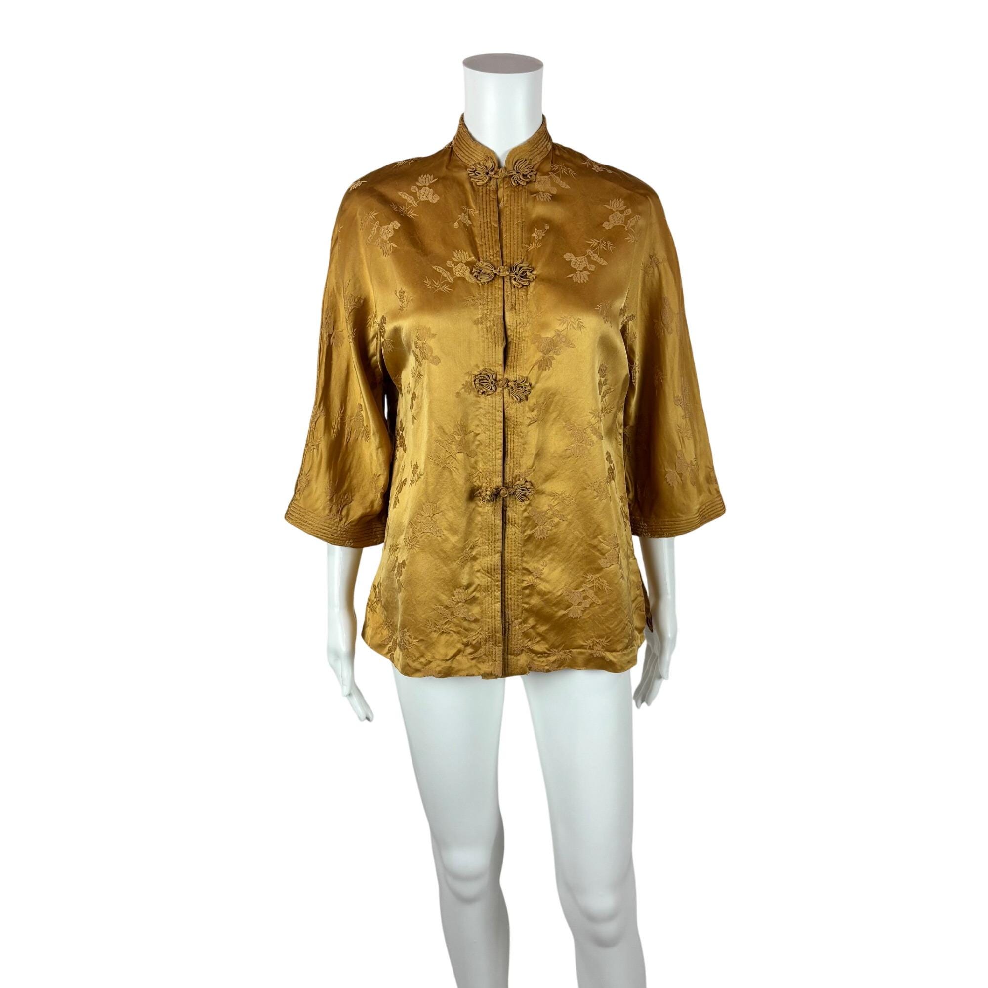 Vintage Chinese Jacquard Jacket - Etsy Vintage Chinese Jacquard Jacket - Etsy