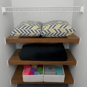 Custom Wire Shelf Covers - Plastic Wood-Look Protective Liners for Any Size Shelving Unit | Easy Clean, Mold-Resistant Storage Solution