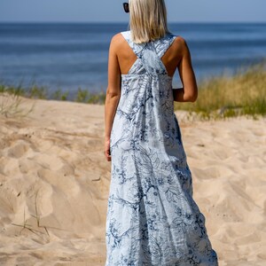 Natural Maxi Linen Dress for Women Gift For Her
