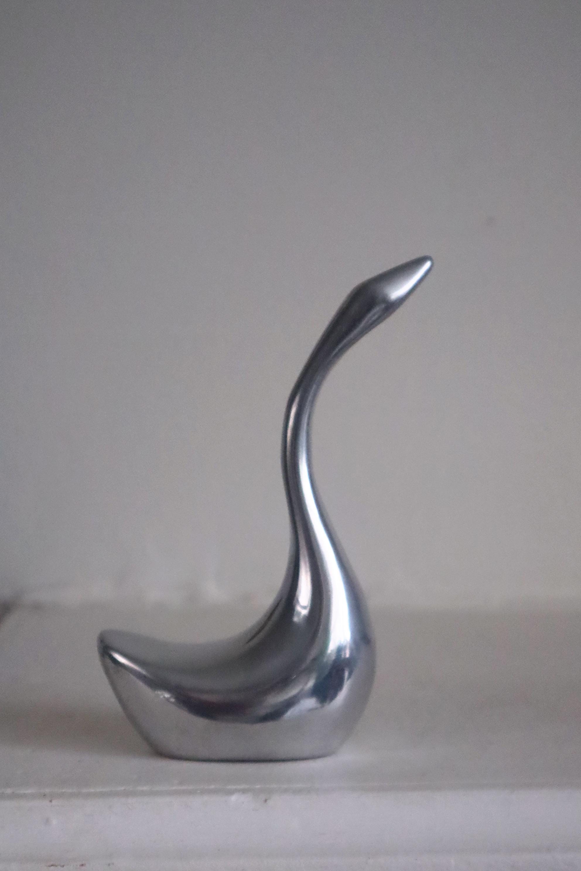 S176 ホセルトン カナダ アルミニウム彫刻 フラインググース スワン Hoselton Swan - Etsy