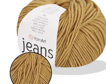 Soft cotton blend amigurumi yarn Yarnart Jeans Crochet knit yarn balls knitting supply ideal for toys, garments, accessories & amigurumi 50g