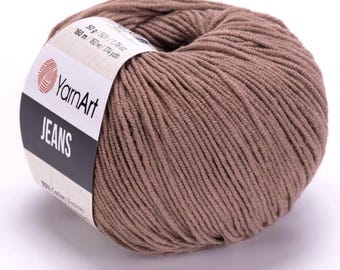 Soft cotton blend amigurumi yarn Yarnart Jeans Crochet knit yarn balls knitting supply ideal for toys, garments, accessories & amigurumi 50g