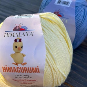 Soft cotton blend amigurumi yarn Himalaya Himagurumi Crochet knit yarn balls knitting supply ideal for toys, garments, accessories 50g