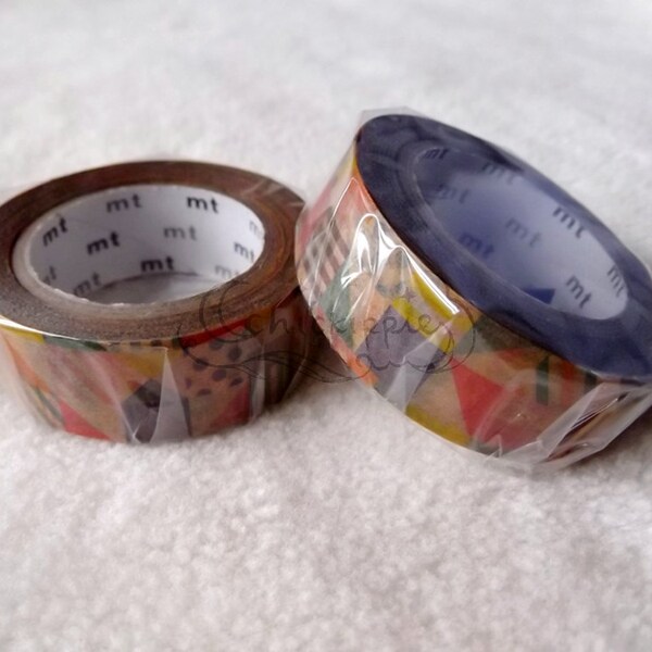 mt factory tour vol.3 Limited Edition Wax Paper Masking Tape - Colorful Patterns