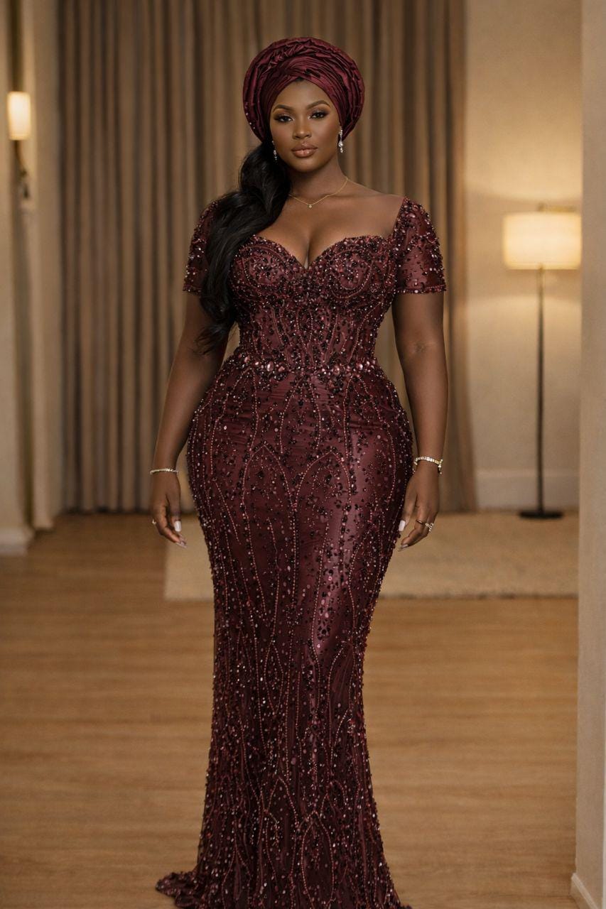 Wedding Dress Burgundy And Rose Gold Sequin Dress Piece Prom Gown Evening Gowns  Maroon Two Piece