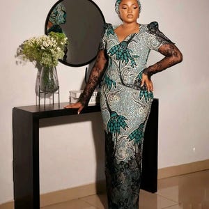 Green Ankara Dress