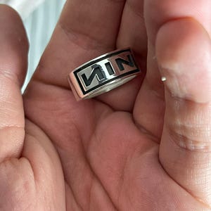 NINE INCH NAILS nin ring in silver 925 deftones coil swans chemical romance radiohead