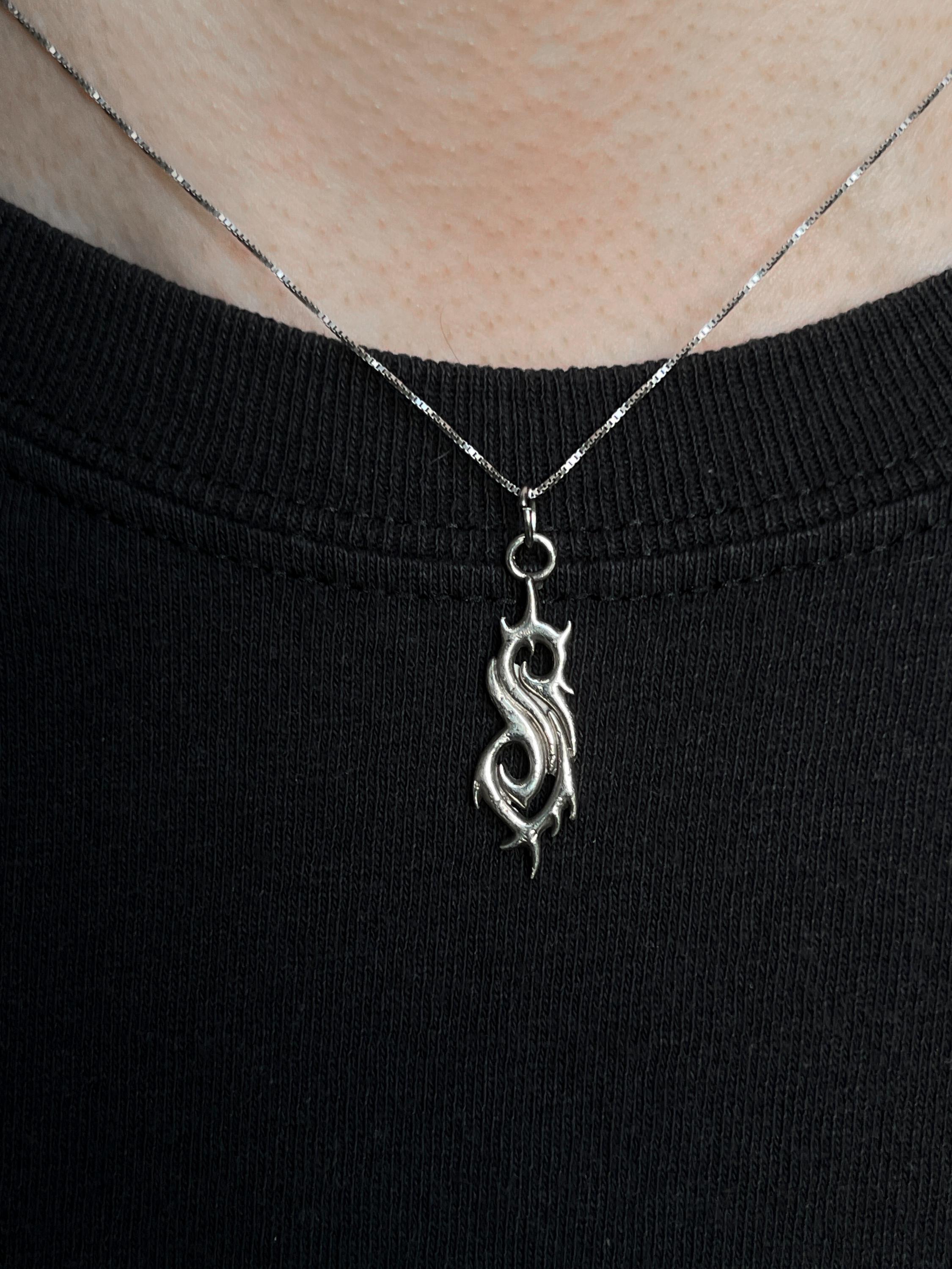 Slipknot Stainless Steel Pendant & 27 Inch Ball Chain – Hip Hop Necklace XP988BC By Crescendo SJ