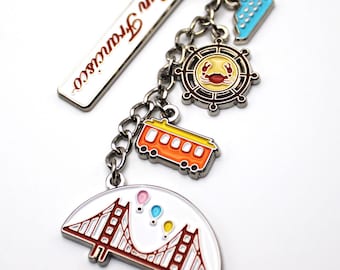 San Francisco Silver Keychain - Balloon