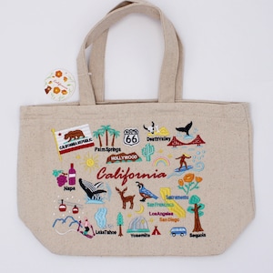 Bestickte California Lunch Tasche