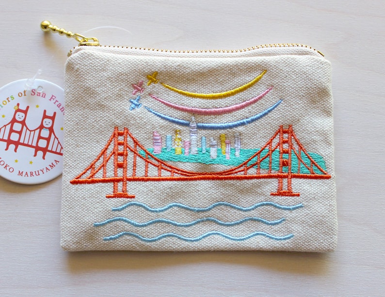 Embroidered Blue Angels Coin Purse