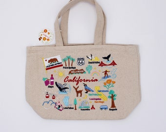 Embroidered California Lunch bag