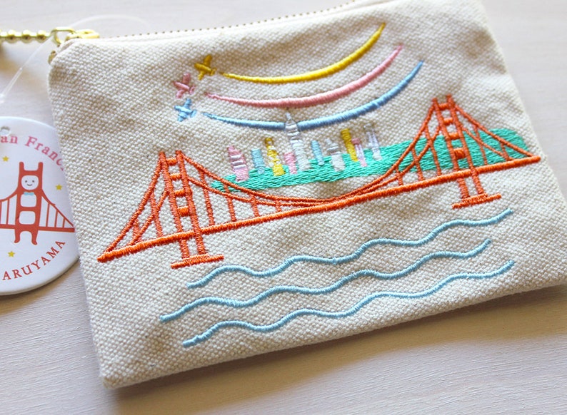 Embroidered Blue Angels Coin Purse