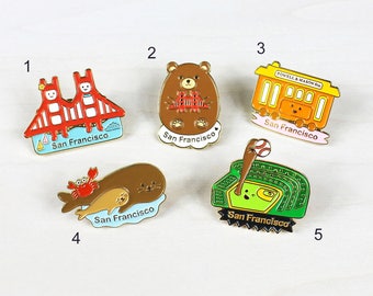 San Francisco Emaille Pins