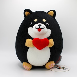 Black shiba inu stuffed animal discount