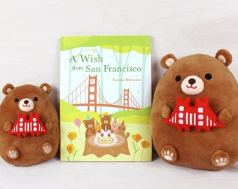 A Wish from San Francisco Gift Set - Children's book and plush toy