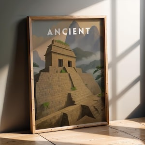 CS2 Ancient B Site - Retro Travel Poster | CS2 CSGO Merch | Game Room | Gaming Poster | Art Print | CounterStrike Decor | Gifts For Dad