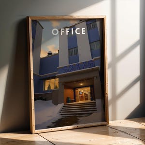 CS2 Office Entry - Retro Travel Poster | CS2 CSGO Merch | Game Room | Gaming Poster | Art Print | CounterStrike Decor | Gifts For Dad