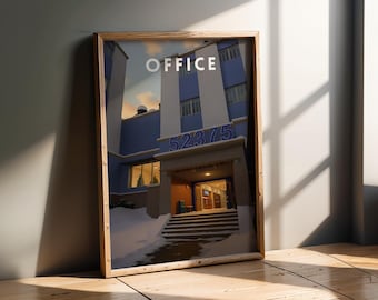 CS2 Office Entry Poster, Retro Travel Print, Gaming, CSGO Wall Art, Counter Strike