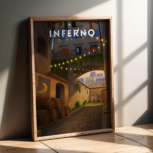 CS2 Inferno Banana - Retro Travel Poster | CS2 CSGO Merch | Game Room | Gaming Poster | Art Print | CounterStrike Decor | Gifts For Dad