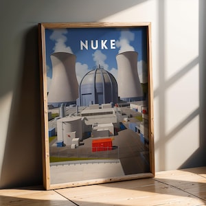 CS2 Nuke Outside - Retro Travel Poster | CS2 CSGO Merch | Game Room | Gaming Poster | Art Print | CounterStrike Decor | Gifts For Dad