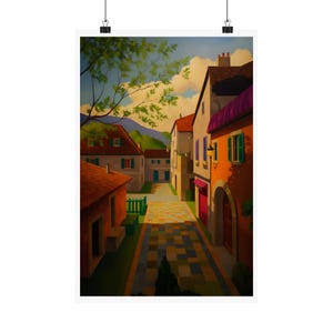 CS2 Italy Mid No Text - Retro Travel Poster | CS2 CSGO Merch | Game Room | Gaming Poster | Art Print | CounterStrike Decor | Gifts For Dad