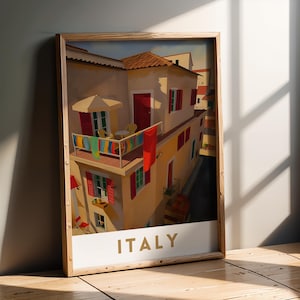 CS2 Italy T Spawn - Retro Travel Poster | CS2 CSGO Merch | Game Room | CS2 Gaming Poster | Art Print | CounterStrike Decor | Gifts For Dad