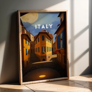 CS2 Italy CT Spawn - Retro Travel Poster | CS2 CSGO Merch | Game Room | Gaming Poster | Art Print | CounterStrike Decor | Gifts For Dad