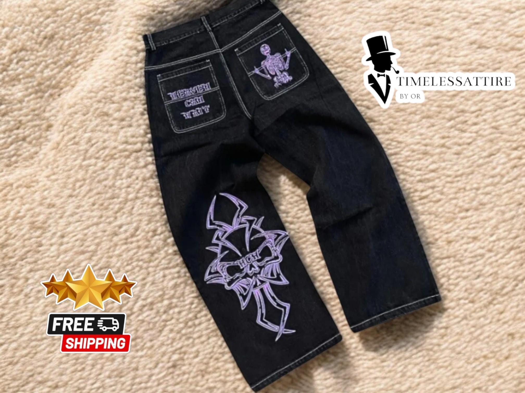 Opium Baggy Jeans - Etsy Opium Baggy Jeans - Etsy