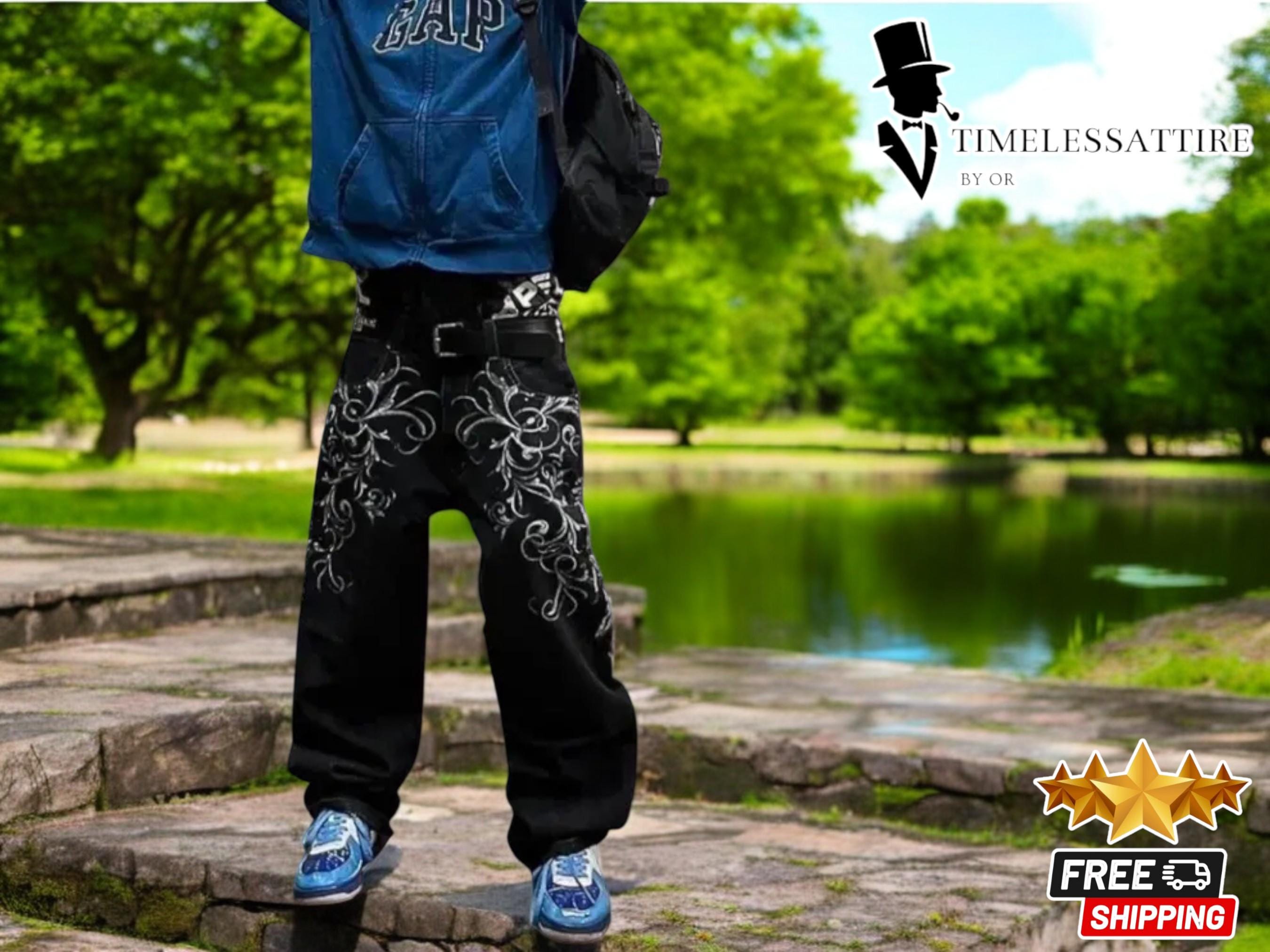 Denim Black Punk Mens Trousers - Etsy Denim Black Punk Mens Trousers - Etsy