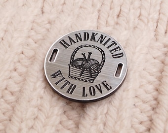 Tags for handmade products - personalized labels for knitting, crochet, sewing - acrylic tags for swimwear - custom logo tags - 25 pc