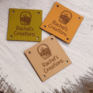 Labels for handmade items - Product labels - Product tags - Custom clothing labels - Knitting tags - Crochet labels - Sewing labels - 25 pc